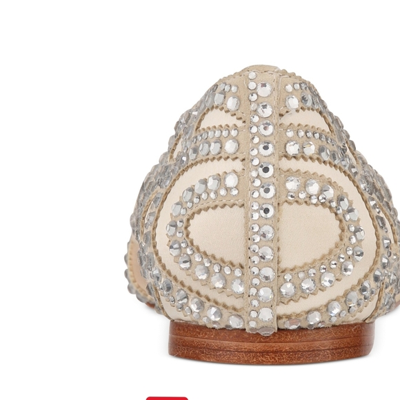 Bhldn ×Gigi Rhinestone-Embellished Pointed-Toe Flats - Picture 7 of 15